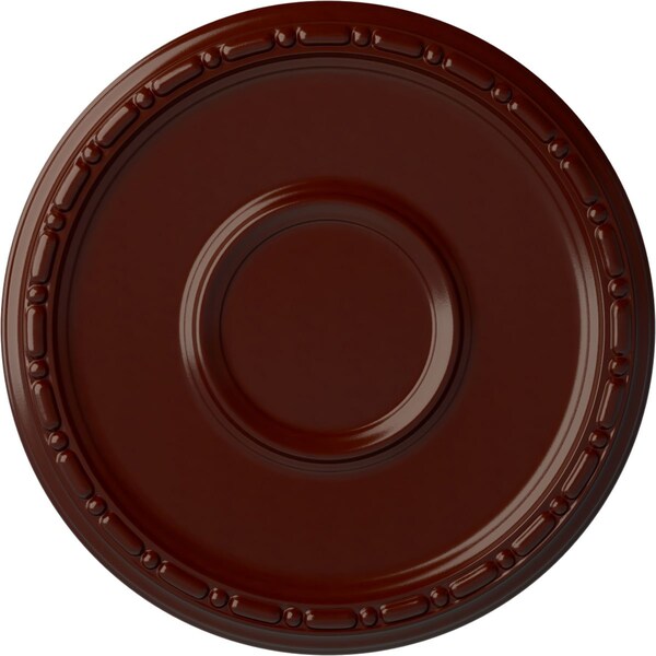 Ekena Millwork Medea Ceiling Medallion (Fits Canopies up to 5 1/2"), 16 1/2"OD x 1 1/2"P, Brushed Mahogany CM16MDBMF - main